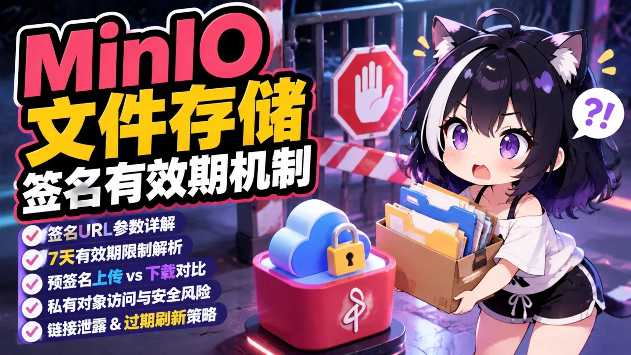 MinIO文件存储签名有效期机制 - 封面图